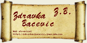 Zdravka Bačević vizit kartica